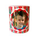 Karácsonyfa textúrás fényképes bögre