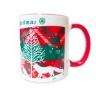 Karácsonyi jávorszarvas bögre