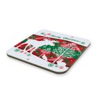 Karácsonyi jávorszarvas poháralátét