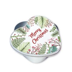 Karácsonyi erdő szív doboz