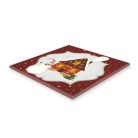 Karácsonyi poháralátét mikulásos