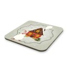 Karácsonyi poháralátét mikulásos