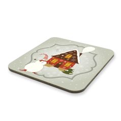 Karácsonyi poháralátét mikulásos