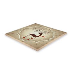 Karácsonyi poháralátét szarvasos