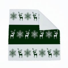   Karácsonyi szarvas-hópihe szemüvegtörlő (több színben)
