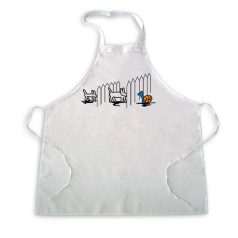 Kutyus kerítéssel kötény