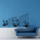 Kutyus kerítéssel matrica