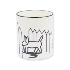 Kutyus kerítéssel bögre