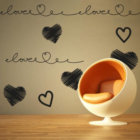 Love felirat matrica