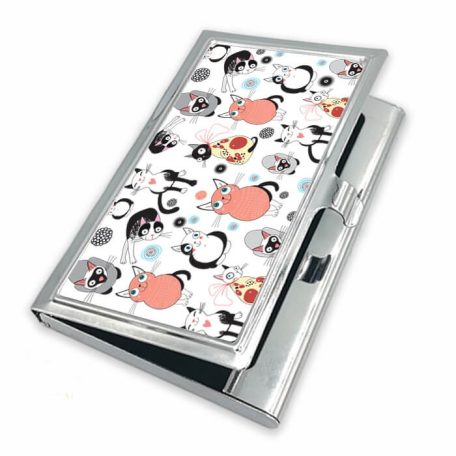 Macskás névjegykártyatartó