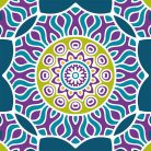 Mandala Korall festővászon