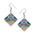 Mandala Korall fülbevaló