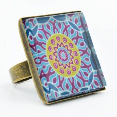 Mandala Korall gyűrű