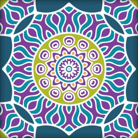 Mandala Korall kagyló nyaklánc