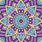 Mandala Lilla festővászon