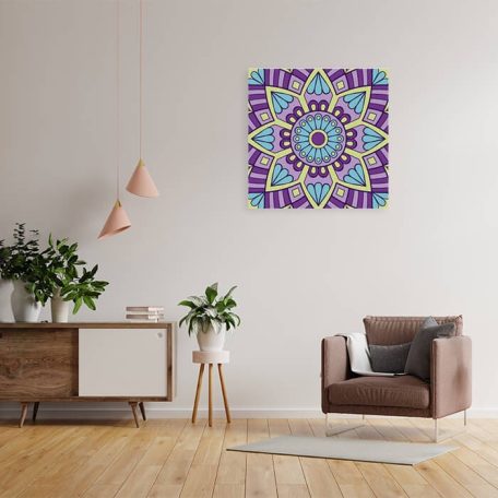 Mandala Lilla festővászon