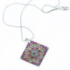 Mandala Lilla kagyló nyaklánc