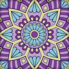 Mandala Lilla kagyló nyaklánc