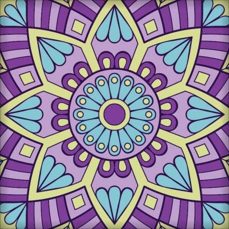 Mandala Lilla kagyló nyaklánc