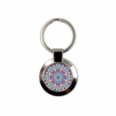 Mandala Lilla kulcstartó