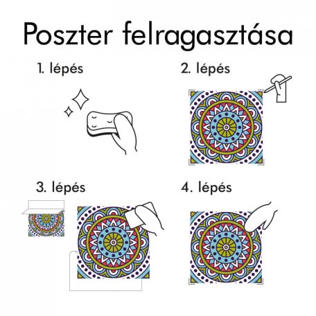 Mandala Lilla poszter