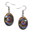 Op-art Bach fülbevaló