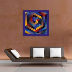 Op-art Bach kockás poszter