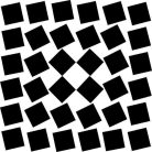 Op-art eridangd kockás fülbevaló