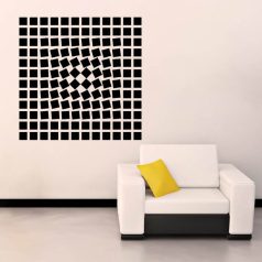 Op-art eridangd kockás matrica