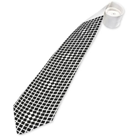 Op-art eridangd kockás nyakkendő