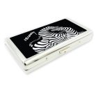 Op-art futó zebra cigaretta tartó