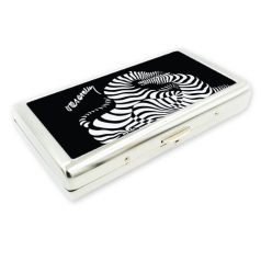 Op-art futó zebra cigaretta tartó
