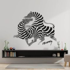 Op-art futó zebra matrica