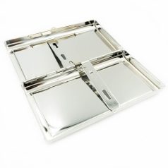 Op-art kék négyzetek cigaretta tartó