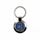 Op-art kék négyzetek kulcstartó