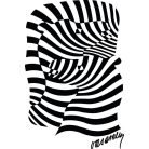 Op-art két zebrás poszter