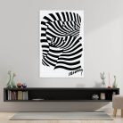Op-art két zebrás poszter