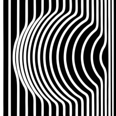Op-art kör matrica