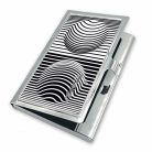 Op-art kör névjegykártyatartó