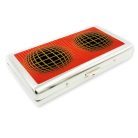 Op-art narancs cigaretta tartó