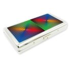 Op-art négyszínű cigaretta tartó