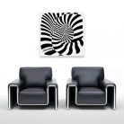 Op-art zebrás festővászon