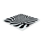 Op-art zebrás poháralátét