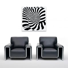 Op-art zebrás poszter
