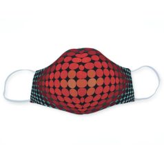 Op-art piros körös egyedi szájmaszk