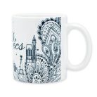 Ornamentikás Pécs bögre