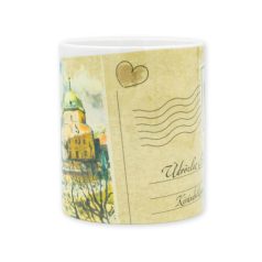 Pécs képeslap bögre