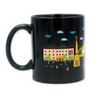 Pécs Széchenyi teres fekete bögre