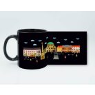 Pécs Széchenyi teres fekete bögre