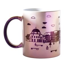 Pécs Széchenyi teres lila VARÁZS bögre